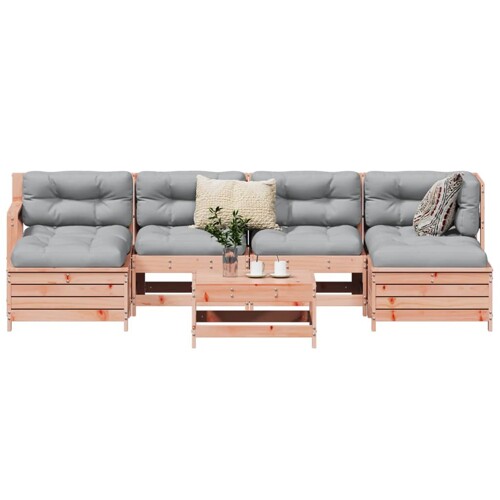 vidaXL 7-dijelni set vrtnih sofa od masivnog drva duglazije