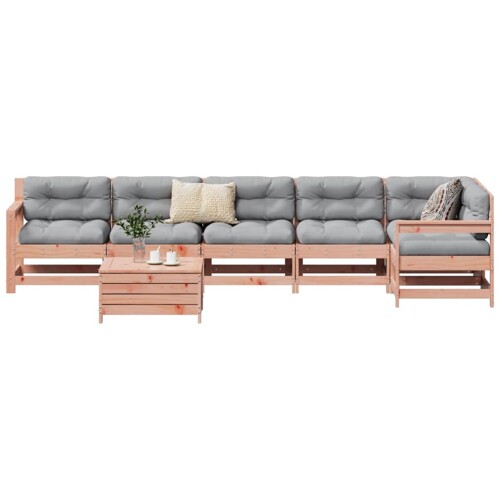 vidaXL 7-dijelni set vrtnih sofa od masivnog drva duglazije