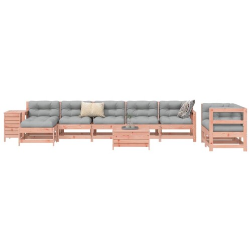vidaXL 10-dijelni set vrtnih sofa od masivnog drva duglazije