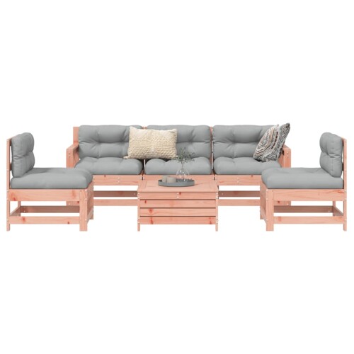 vidaXL 6-dijelni set vrtnih sofa od masivne duglazije i jelovine