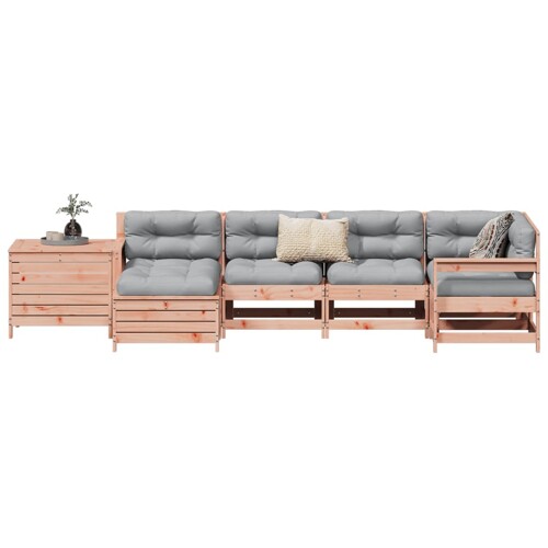 vidaXL 7-dijelni set vrtnih sofa od masivnog drva duglazije