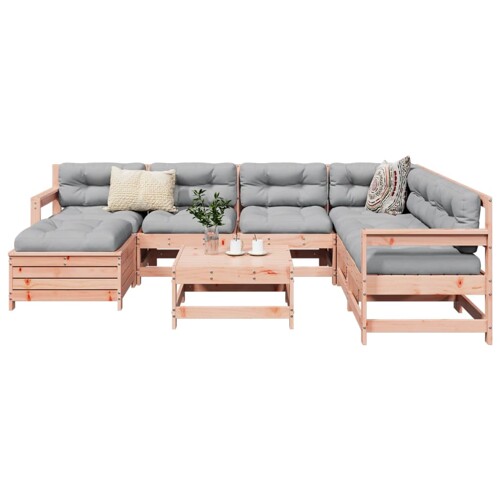 vidaXL 8-dijelni set vrtnih sofa od masivnog drva duglazije