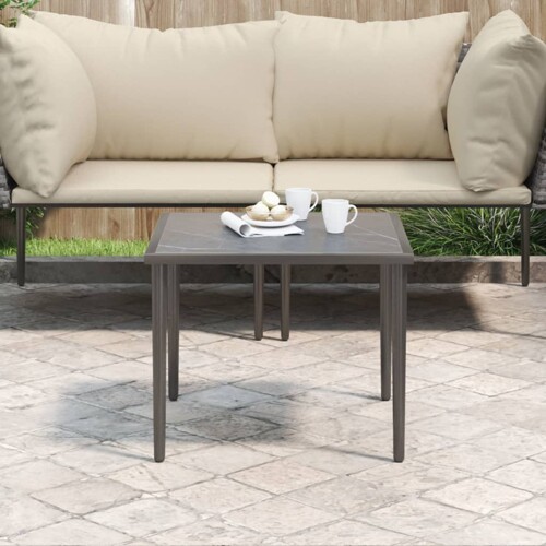 vidaXL Vrtni stol sivi 48 x 48 x 37 cm čelični