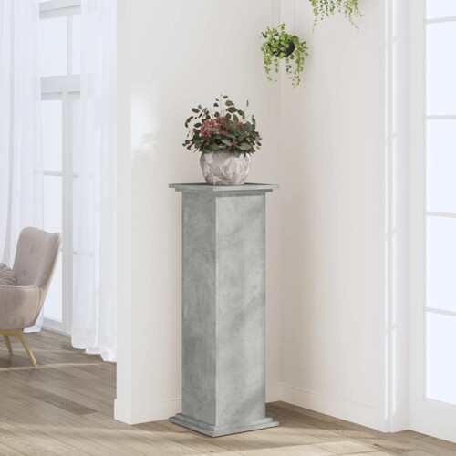 vidaXL Stalak za biljke boja betona 33 x 33 x 100 cm konstruirano drvo