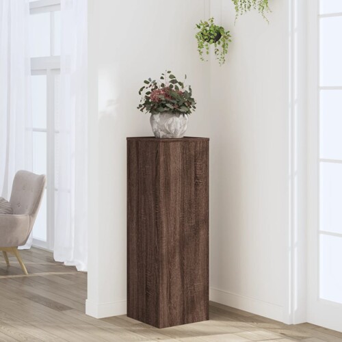 vidaXL Stalak za biljke boja hrasta 33 x 33 x 100 cm konstruirano drvo