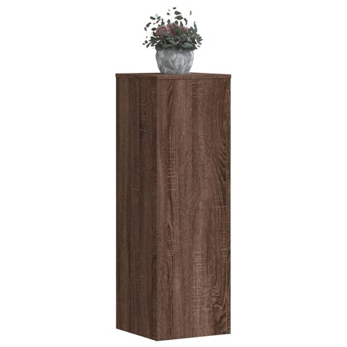 vidaXL Stalci za biljke 2 kom boja smeđeg hrasta 33x33x100 cm drveni