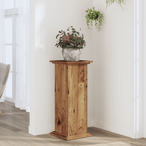 vidaXL Stalak za biljke boja starog drva 33 x 33 x 80 cm drveni