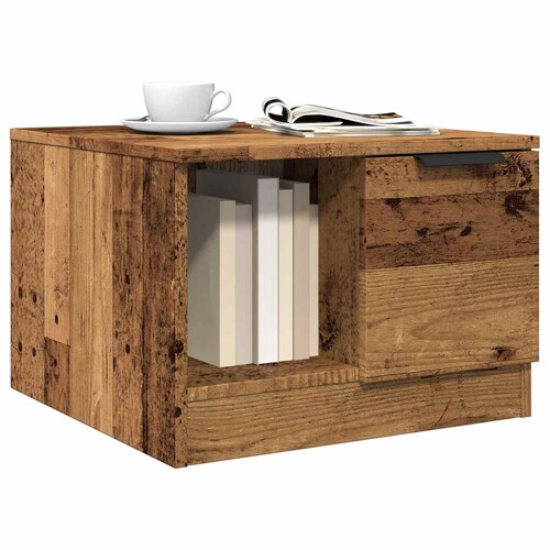 vidaXL Stolić za kavu boja staro drvo 50x50x36 cm konstruiranog drva