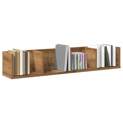 vidaXL CD zidna polica Artisan hrast 100x18x18 cm izrađeno drvo
