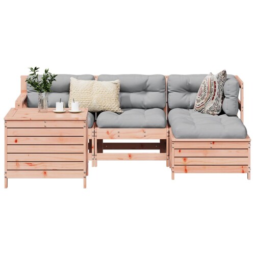 vidaXL 5-dijelni set vrtnih sofa od masivnog drva duglazije