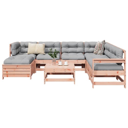 vidaXL 8-dijelni set vrtnih sofa od masivnog drva duglazije