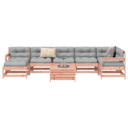 vidaXL 8-dijelni set vrtnih sofa od masivnog drva duglazije