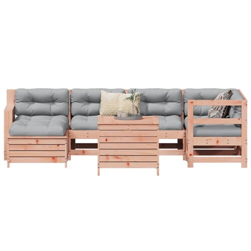 vidaXL 7-dijelni set vrtnih sofa od masivnog drva duglazije