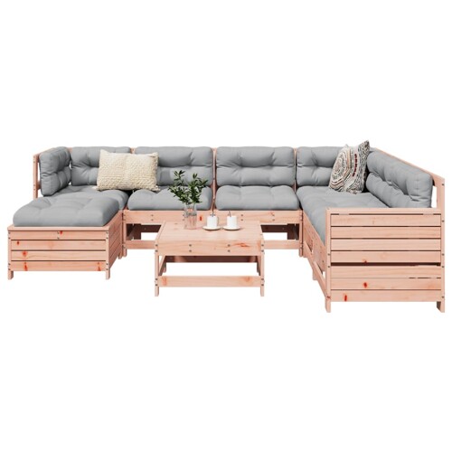 vidaXL 8-dijelni set vrtnih sofa od masivnog drva duglazije