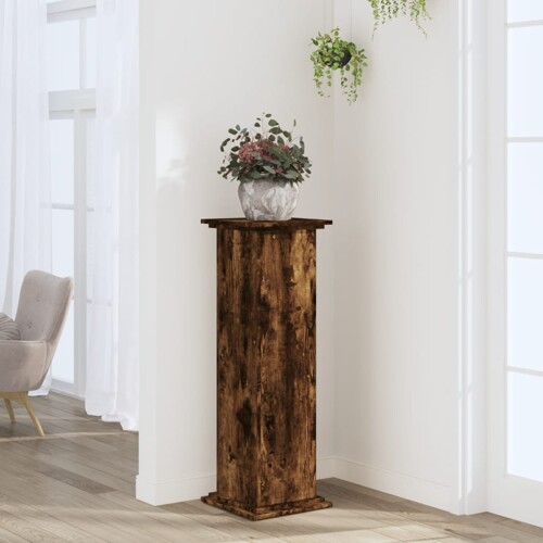 vidaXL Stalak za biljke boja hrasta 33 x 33 x 100 cm konstruirano drvo