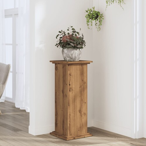vidaXL Stalak za biljke boja hrasta 33 x 33 x 80 cm konstruirano drvo