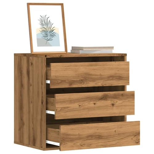 vidaXL Kutna komoda s ladicama boja artisian hrast 60x41x58 cm drveni