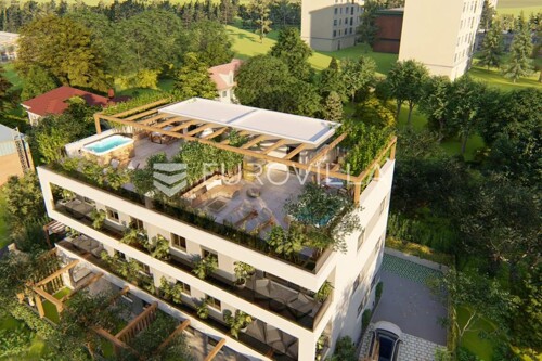 Kaštela, penthouse, smart home s krovnom terasom i otvorenim pogledom na more