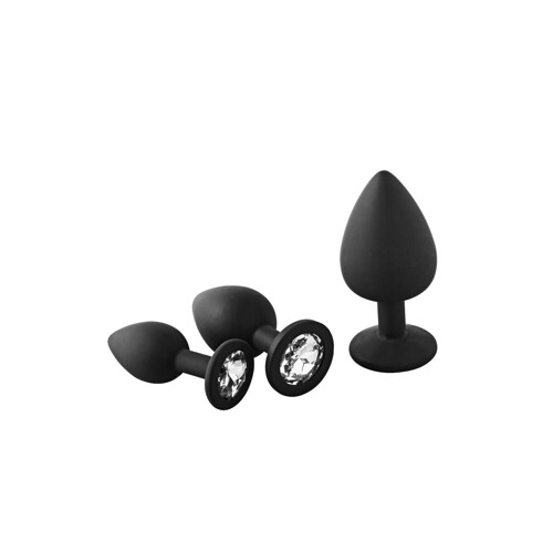 Analni Čep Dream Toys Fantasstic Crna 3 Dijelovi - NOVO