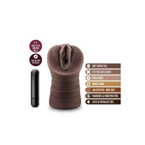 Masturbator za Izdržljivost Stražnjica Blush Hot Chocolate Brianna Smeđa -...