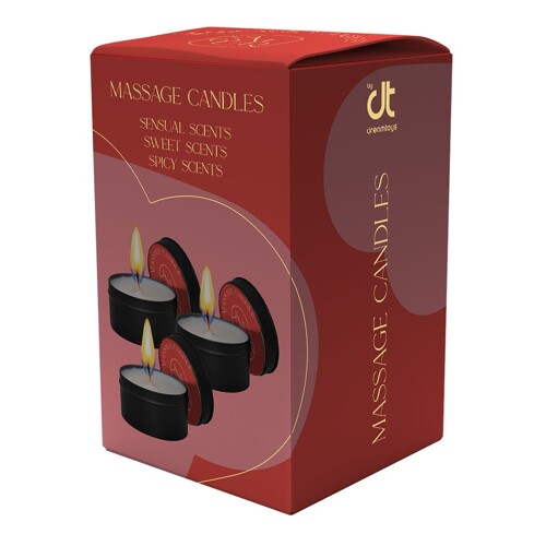Masažne Uljne Svijeće 3 kom. Dream Toys 30 g - NOVO