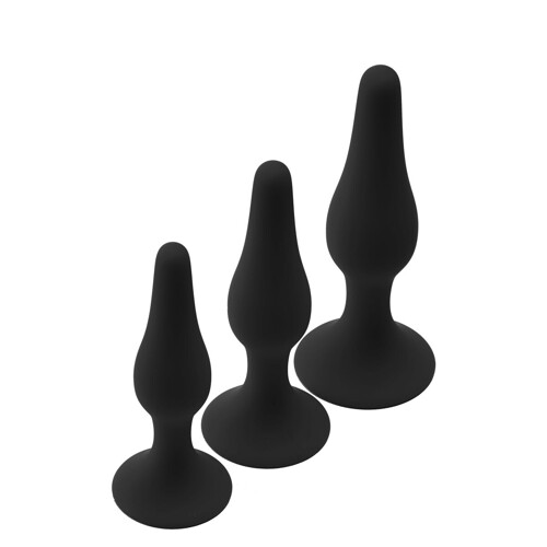Analni Čep Dream Toys Fantasstic Crna 3 Dijelovi - NOVO
