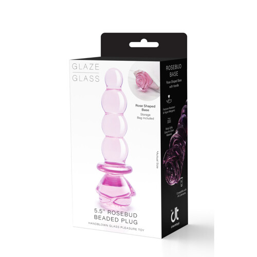 Analni Čep Dream Toys Glaze Glass Roza - NOVO