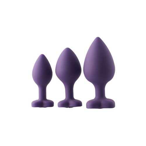 Analni Čep Dream Toys Flirts Vijoličasta 3 Dijelovi - NOVO