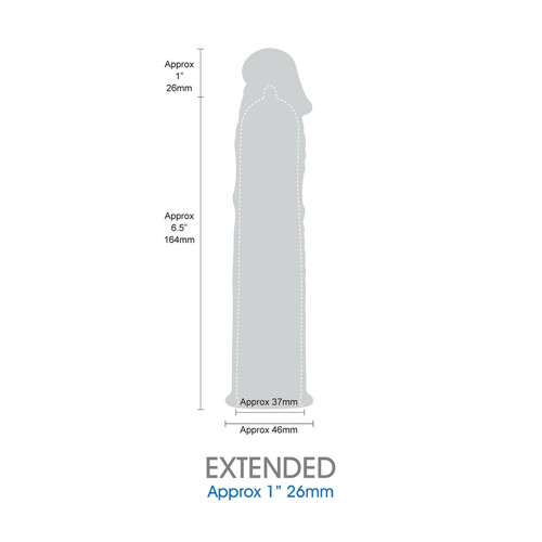 Navlaka za penis NMC Length extender Plava Ø 4,6 cm - NOVO