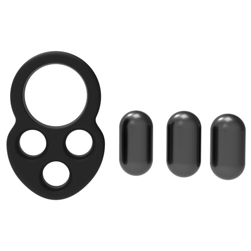 Prsten za Penis Pakiranje Dream Toys Ramrod Crna - NOVO