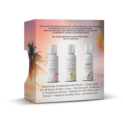 Lubrikant Wicked Sensual Care 3 x 30 ml - NOVO