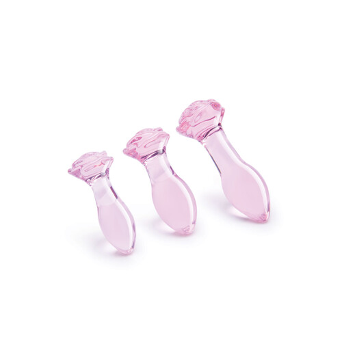 Analni Čep Dream Toys Glaze Roza 3 Dijelovi - NOVO