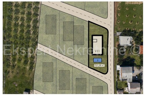 Kaštel Novi, Rudine, građevinsko zemljište 757 m2