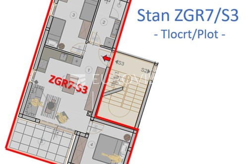 Pula, Veli Vrh - moderan dvosobni stan u novogradnji