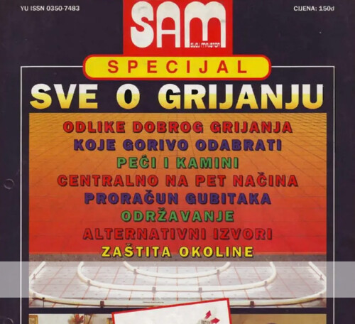 Prodajem ex yu časopis 'Sve o grijanju'